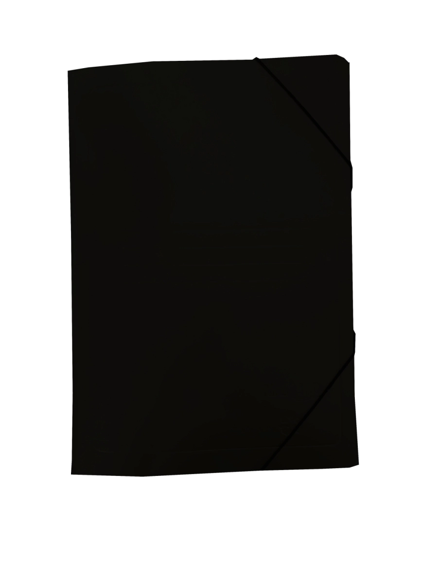 Carp 3 solap c/el�st simil presspan negro x 25u