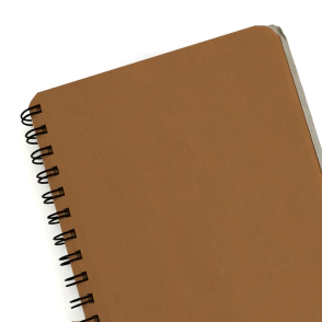 Cuaderno Eco Kraft A4 / c/elast. / 80 hs kraft de 120 gr. x 12 un.