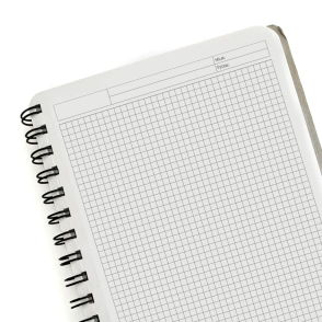 Cuaderno Eco Kraft A4 / c/elast. / 96 hs cuadriculadas de 80 gr. x 12 un..