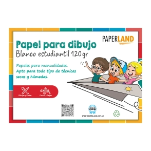 Papel Dibujo Estudiantil 120g