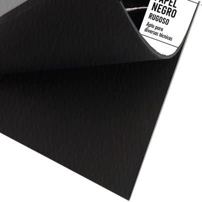 Blocks de dibujo > Papel Negro 110 gr. - Rugosos