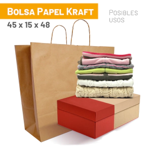 Bolsas Kraft 45x15x48 cm x 10 u