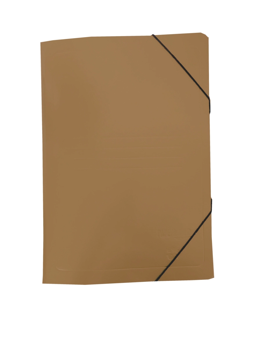 Carp 3 solap c/el�st simil presspan kraft A4 x 25u