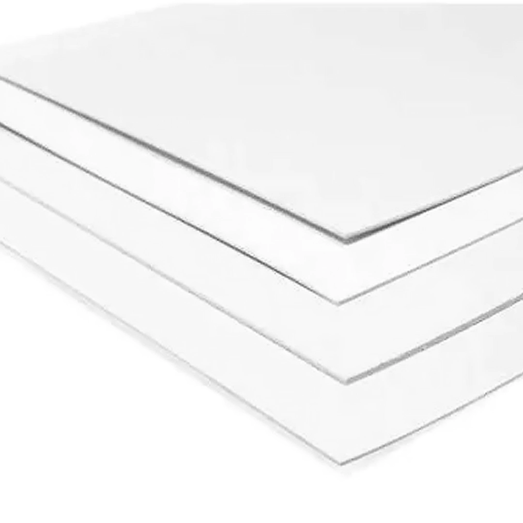Cart�n mont. art�st c/papel de dib. blanco 2mm 50x70 cm x 20h