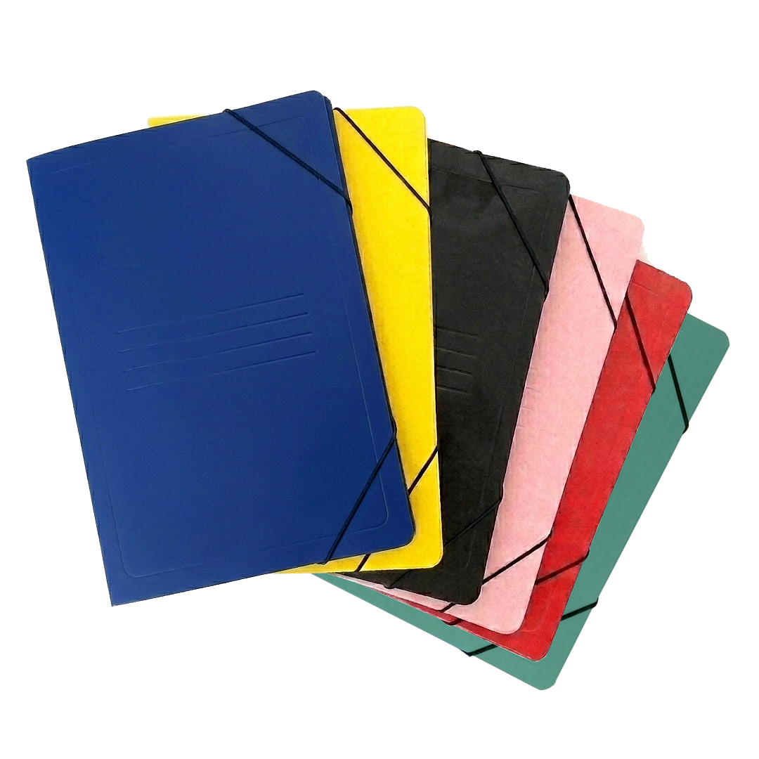 Carp 3 solap c/el�st simil presspan color surt. x 25u