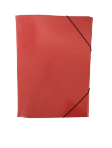 Carp 3 solap c/el&aacute;st simil presspan rojo x 25u