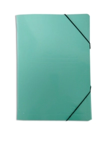 Carp 3 solap c/el&aacute;st simil presspan verde x 25u