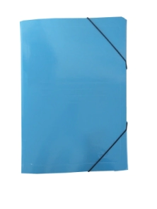 Carp 3 solap c/el&aacute;st simil presspan azul x 25u