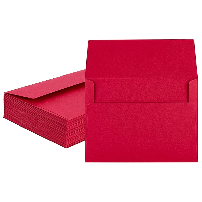 Sobre esp 7x10.5 cm rojo 90 gr x 25u