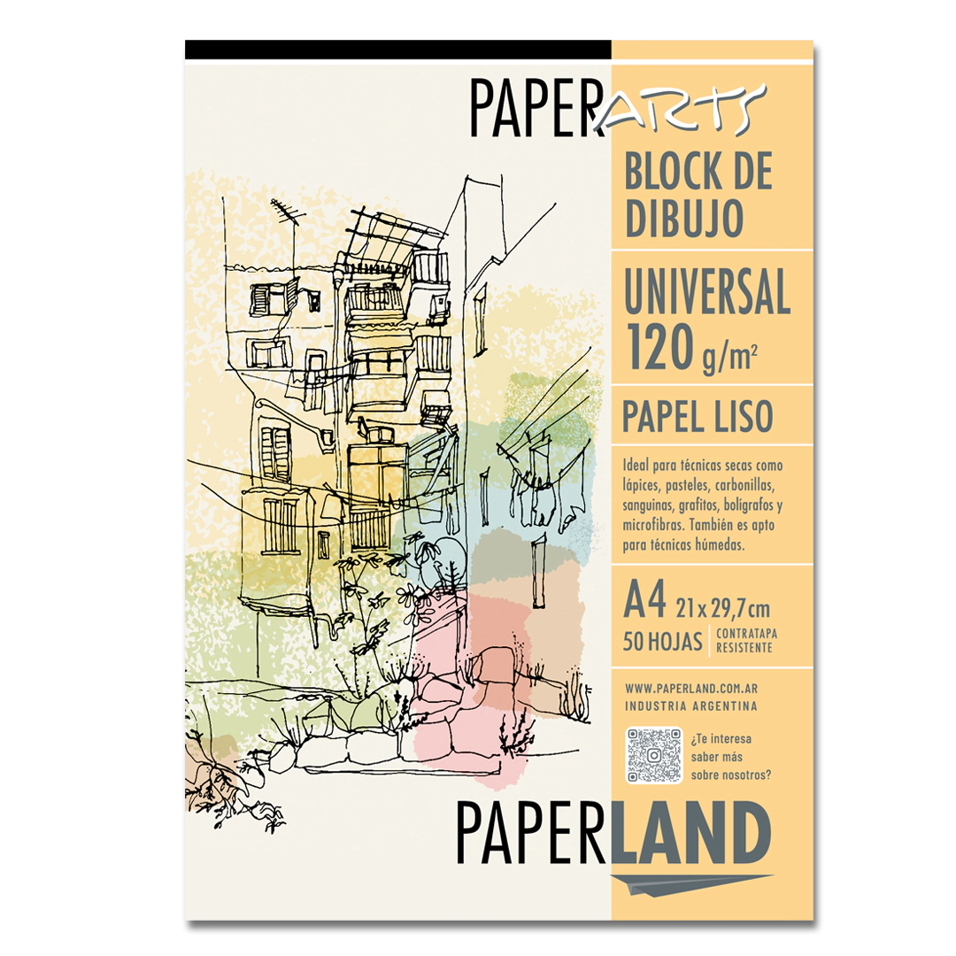 Block de papel blanco-universal 120 gr emblocado x 50 hs A4 x 6 un.