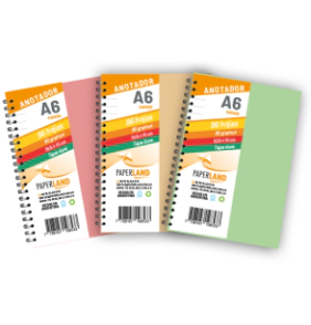 Anotadores/libretas A6 de Cart&oacute;n montado