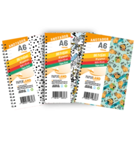 Anotadores/libretas A6 de Cart&oacute;n montado