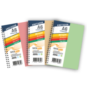 Anotadores/libretas A6 de Cart&oacute;n montado