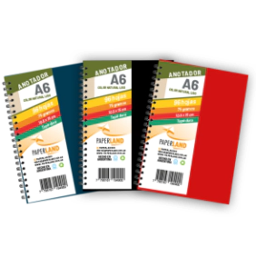 Anotadores/libretas A6 de Cart&oacute;n montado