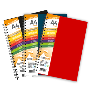 Cuadernos A4 de Cart&oacute;n montado 