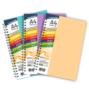 Cuadernos A4 de Cart&oacute;n montado 