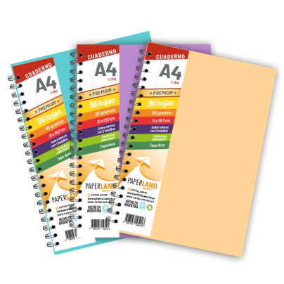 Cuadernos A4 de Cart�n montado 