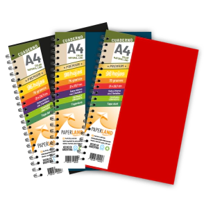 Cuadernos A4 de Cart&oacute;n montado 