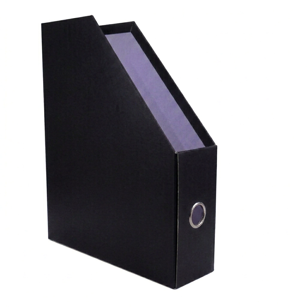 Revistero de cart�n montado x 30 u - NEGRO