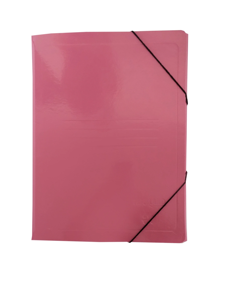 Carp 3 solap c/el�st simil presspan rosa x 25u