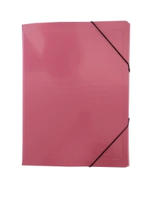 Carp 3 solap c/el&aacute;st simil presspan rosa x 25u