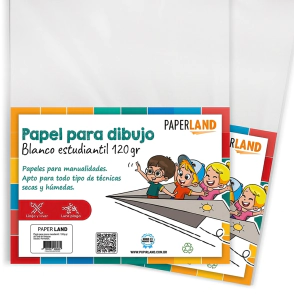 Papel para dibujo estudiantil 120 gr A3 42x29,7cm x 10 hs